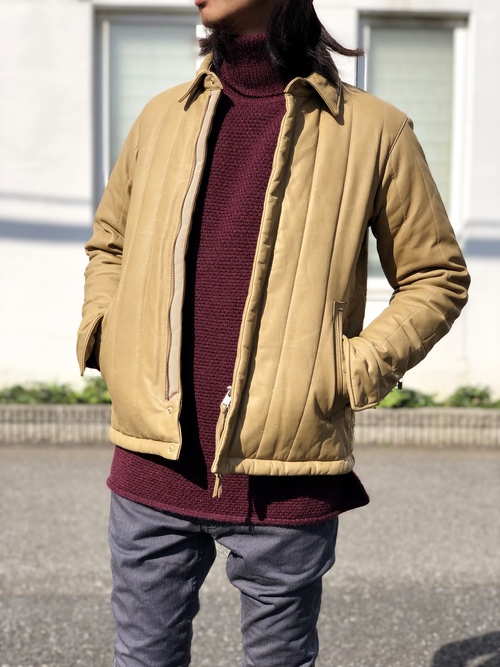 nonnative - CARPENTER PUFF JACKET COW LEATHER. : UNDERPASS nonnative - CARPENTER PUFF JACKET COW LEATHER. : UNDERPASS