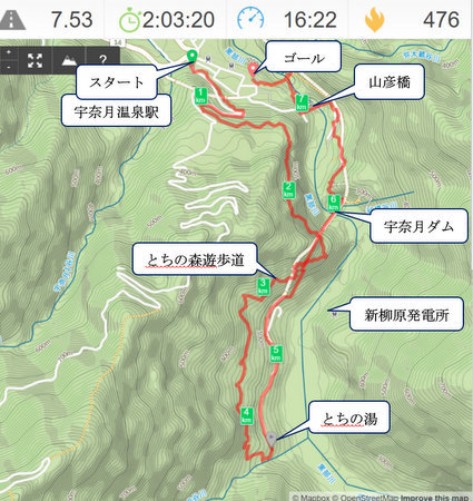 宇奈月温泉駅 とちの森遊歩道 とちの湯 宇奈月温泉 クリのウォーキング日記