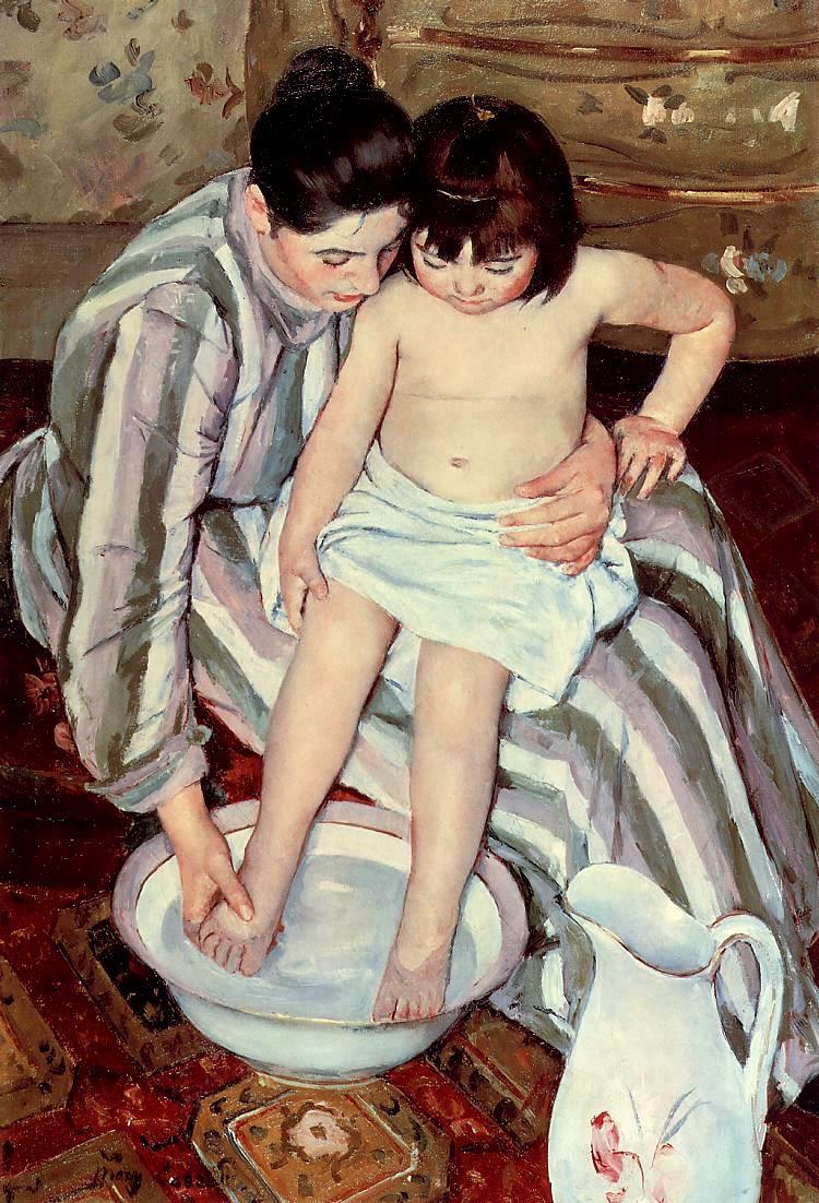 マタニティ・キス ヴィンテージ ステンドグラス メアリ―・カサット 母と子