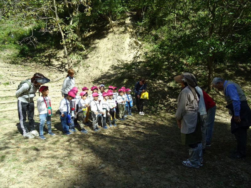 海星幼稚園年中組「里山遊び」 & ヒノキ間伐_c0108460_18095726.jpg