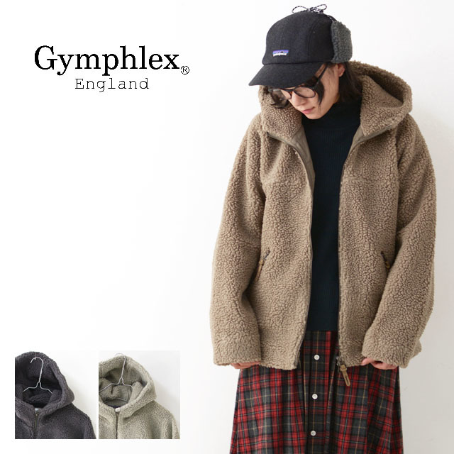Gymphlex [ジムフレックス]W ボア フードジャケット [J-1380PL] フリースジャケット・フードジャケット・もこもこフリース・綺麗目LADY\'S_f0051306_15362130.jpg