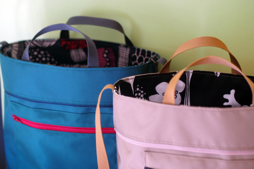 「reversible bag \"light\"」にファスナートップ_e0243765_15290338.jpg