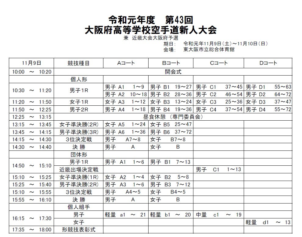 大阪府高校新人大会 9・10日に開催_e0238098_12311811.jpg