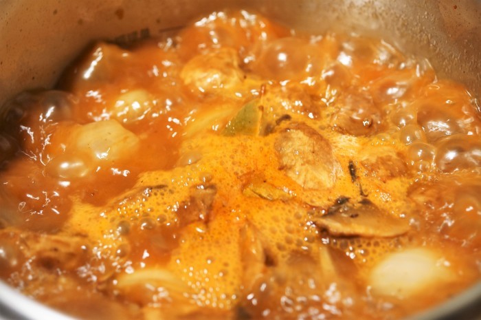 ■おもてなし晩酌メニュー全貌編(3)【メイン料理は牛すね肉のシチュー/刺身/煮卵】_b0033423_22240344.jpg
