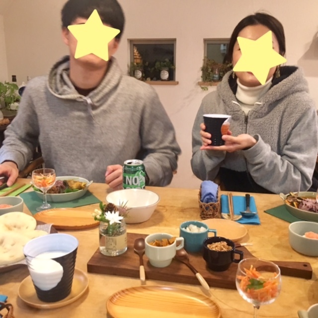 weekend 次男夫婦とカフェ風カレーの夕食♪_a0165160_00023967.jpg