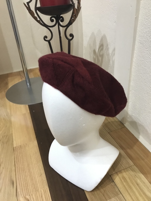 ハギレ活用 ハートのベレー帽 キモノとリメイク