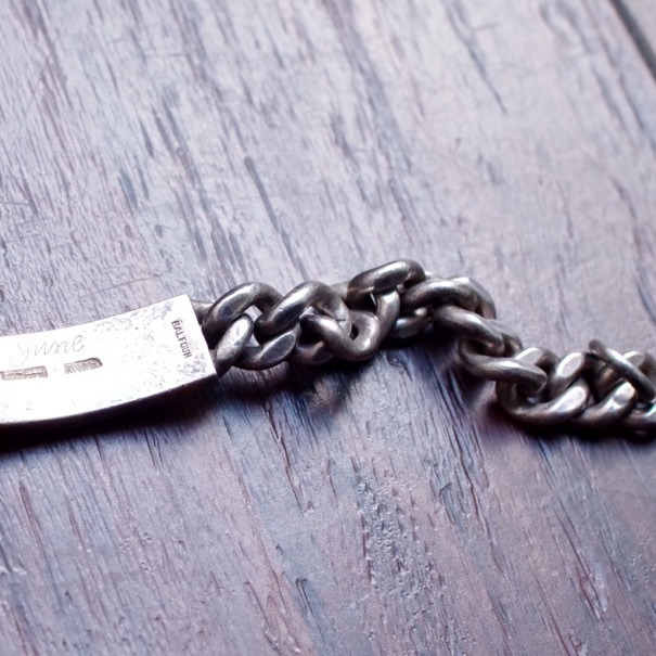 WWII US Military ID Bracelet / BALFOUR 社製 / Sterling