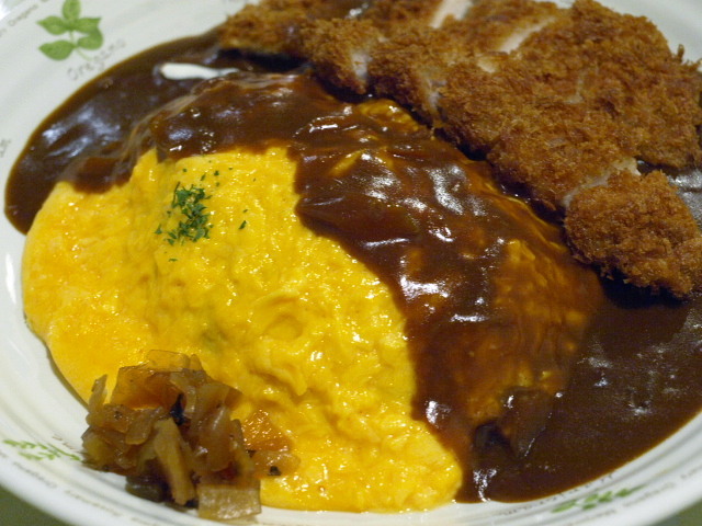 キッチン ウフロワ その6(オムカツカレー)_d0153062_20341051.jpg