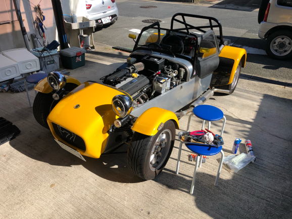 ケーターハム スーパー7/ローバーK型1.6エンジン アーシング施工_f0032891_08263908.jpg