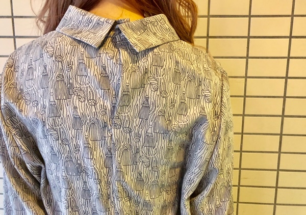【未使用】caph 線画プリント シャツ