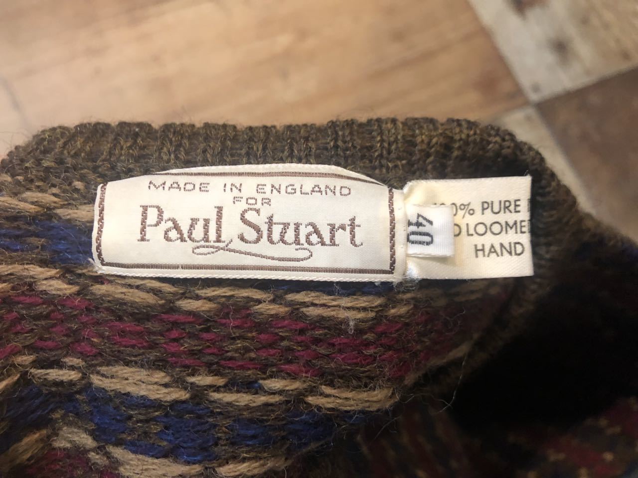 １１月１６日（土）入荷！８０s〜MADE IN ENGLAND PAUL STUART ポール