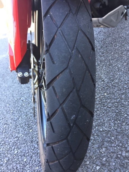 アフリカツイン タイヤ交換 うなぎ屋のcrf1000l アフリカツイン