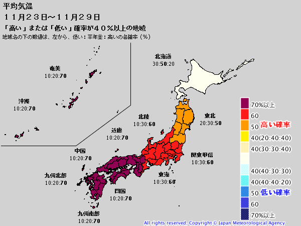 気象庁1ヶ月予報(2019年11月14日発表)_e0037849_06204985.png