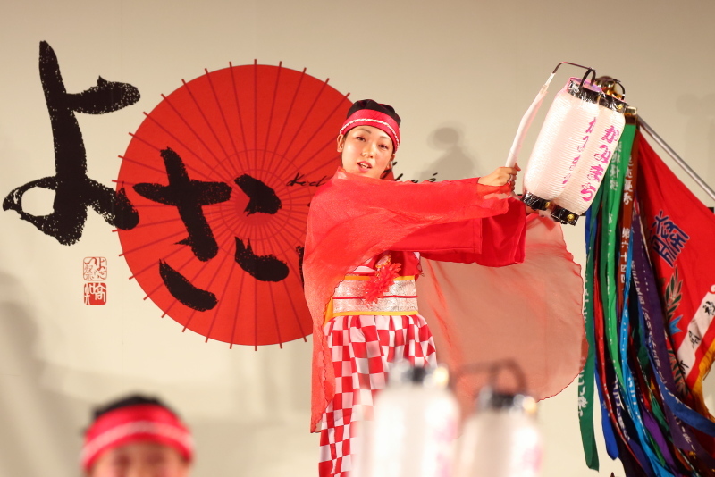 第66回よさこい祭り 後夜祭 上町よさこい鳴子連 その1_a0077663_17375006.jpg