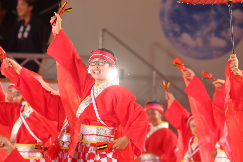 第66回よさこい祭り 後夜祭 上町よさこい鳴子連 その1_a0077663_17375183.jpg