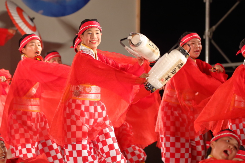 第66回よさこい祭り 後夜祭 上町よさこい鳴子連 その5_a0077663_17443901.jpg