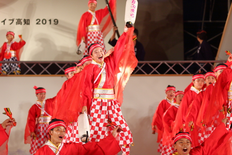 第66回よさこい祭り 後夜祭 上町よさこい鳴子連 その5_a0077663_17444001.jpg