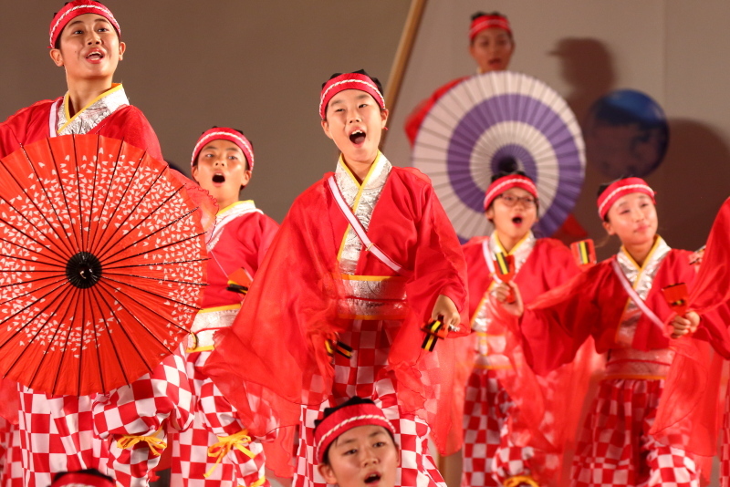 第66回よさこい祭り 後夜祭 上町よさこい鳴子連 その5_a0077663_17444020.jpg