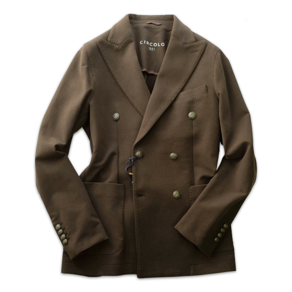 CIRCOLO 1901 チルコロ1901 ストレッチコットンジャージ6Bダブル