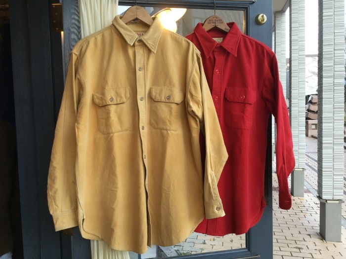 60's プルオーバーシャツ　モールスキン　ブラウン 長袖シャツ　シャモア 50's Duxbak chamois cloth shirts : BUTTON UP clothing