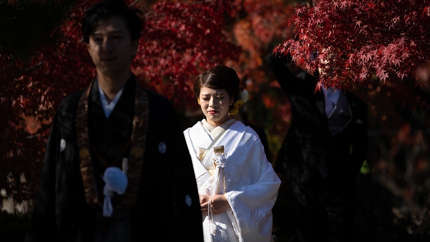 紅葉も祝福する仏前結婚式_d0353489_10372592.jpg