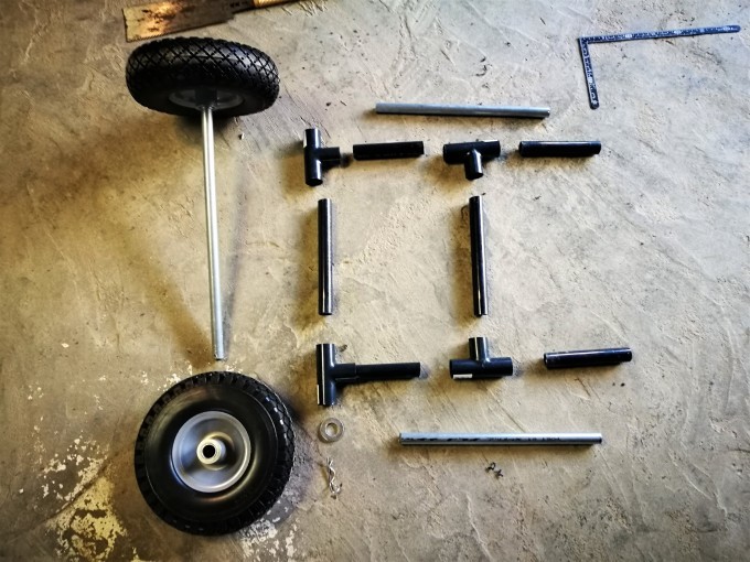 カヤック用ドーリーを作る 朴念仁の艱苦