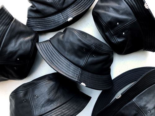 VOO レザー バケットハット 黒 VOO ヴォー | EXELEZA HAT / レザーハット : SEEK - 通販