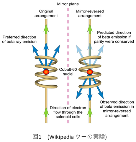 57 検証作業回顧 9「パリティ対称性の破れ」 - ウーの実験をエネルギー体理論の思考実験により検証 : エネルギー体理論  (素粒子から宇宙の構造までを司る公理の発見とその検証)