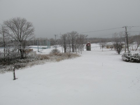 積雪２センチ 羽幌遊歩のおまけ
