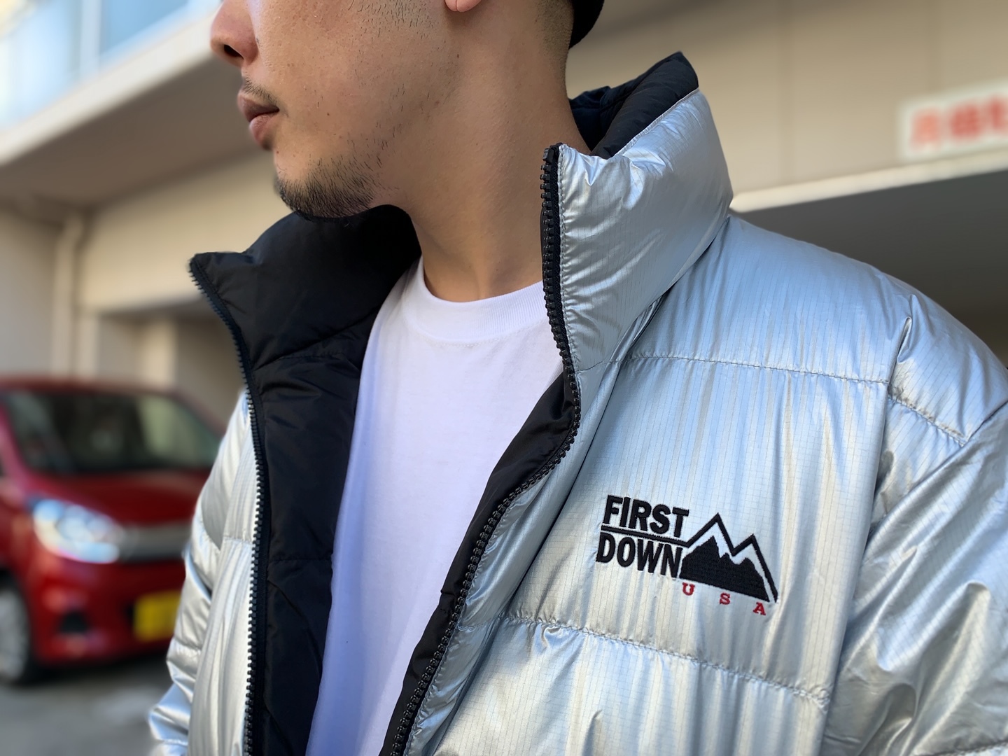 FIRST DOWN REVERSIBLE DOWN JACKET : Eightys Antiques blog