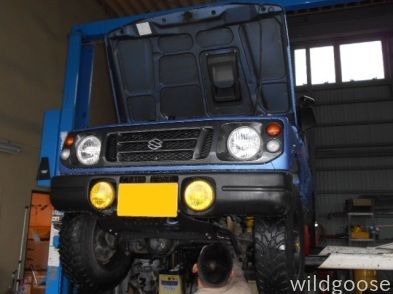 JA12Cジムニー 車検整備中( ゚ー゚)/_c0213517_15413816.jpg