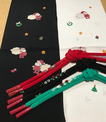 商品紹介・貴久樹パール雪の結晶八寸Xmas・藤井絞羽織。_f0181251_17492347.jpg