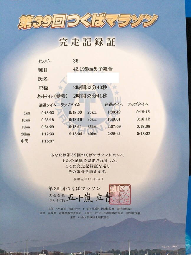 【結果】つくばマラソン_f0310282_12394589.jpeg