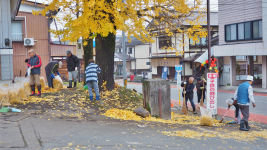 金曜の早朝には「落ち葉掻き」が行われました_c0336902_21004233.jpg