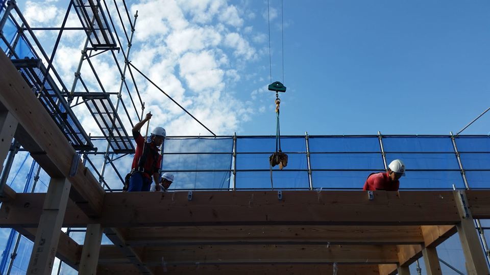 浦和美園の家 上棟始まりました_d0080906_15592981.jpg