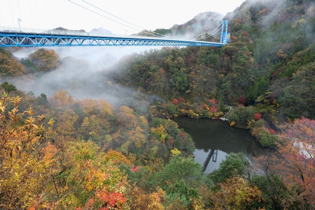 竜神大吊橋紅葉 常陸太田市 ２０１９ １１ ２４ 常陸のt S Blog