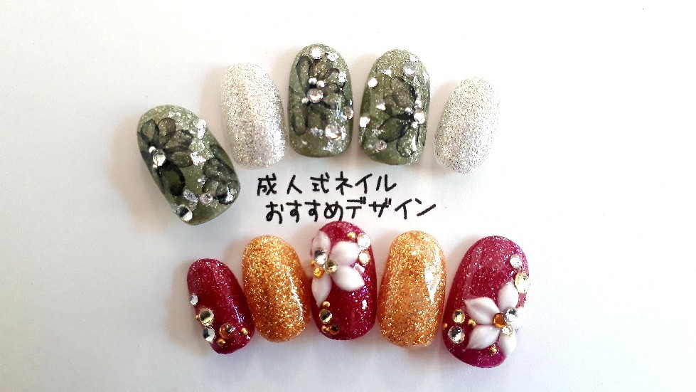 成人式ネイル受け付け開始しています!_a0145558_16590641.jpg
