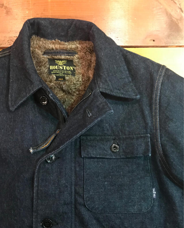 HOUSTON × Denime】DENIM A-2 DECK JKT!!! : セレクト HOUSTON × Denime】DENIM A-2 DECK JKT!!! : セレクト