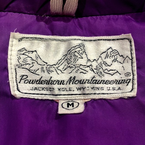 1970s \" Powderhorn Mountaineerling \" - CORDURA × NYLON - TWO TONE DOWN JACKET レアカラー ._d0172088_22081157.jpg