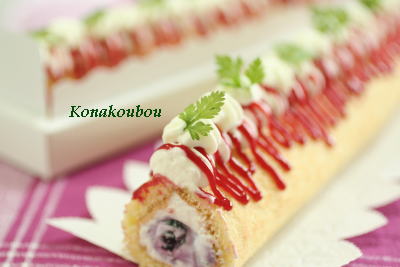 7月のお菓子・プチロールケーキ_a0392423_01581739.jpg