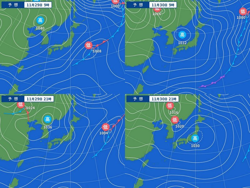 新潟県降雪量予報(2019年11月29日AM/PM) 追記あり_e0037849_08112311.jpg