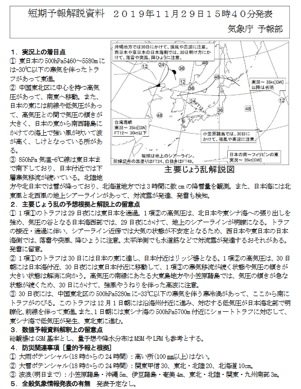 新潟県降雪量予報(2019年11月29日AM/PM) 追記あり_e0037849_22152039.png