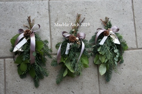 2019 フレッシュクリスマスリース&スワッグ_a0121966_23172664.jpg
