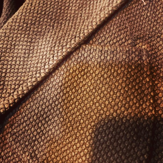 エヴィスyamane 柿渋＆インディゴ染めの刺子生地オースティンジャケット