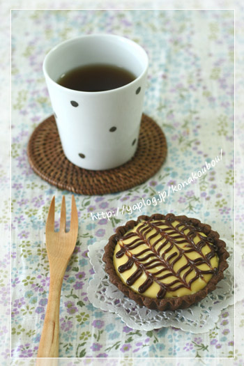 3月のお菓子・チョコとオレンジのタルトレット_a0392423_10054153.jpg