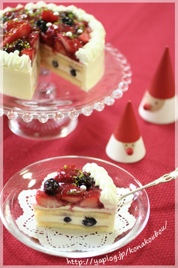 クリスマスのお菓子・ベリーのチーズケーキ_a0392423_10081352.jpg