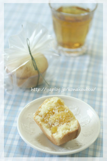 8月のお菓子・パイナップルケーキ粉工房風_a0392423_23153926.jpg