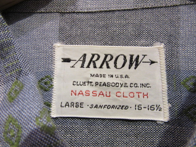 60s Deadstockシャツ_b0166471_21043991.jpg