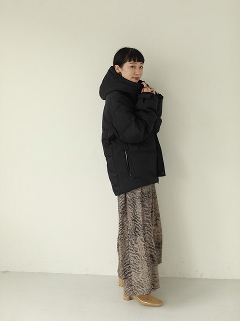 todayful Hoodie Puff Jacket BLK 38 トゥデイフル TODAYFUL