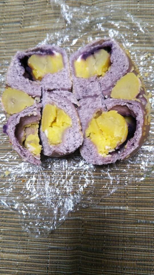 ラクダピクニック 紫芋スイートポテト&マロンクリームチーズ_f0076001_22402649.jpg